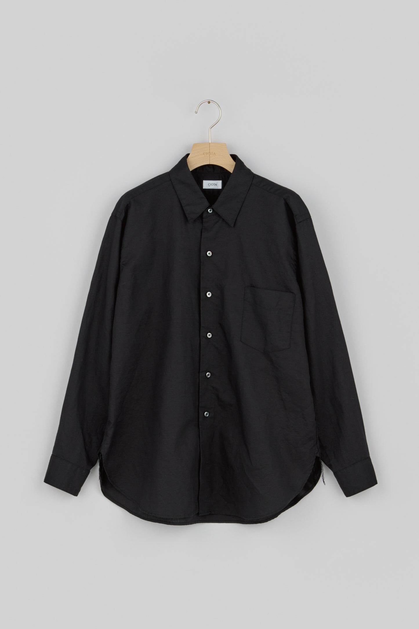 Regular Collar Long Sleeve Shirt (Cotton Linen)