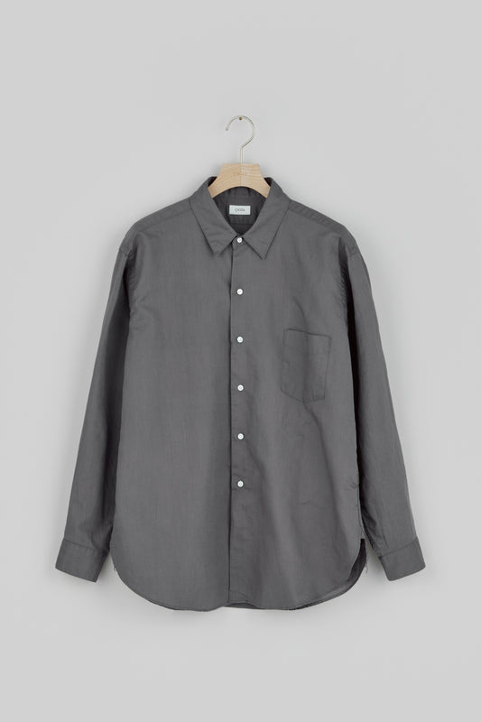 Regular Collar Long Sleeve Shirt (Cotton Linen)
