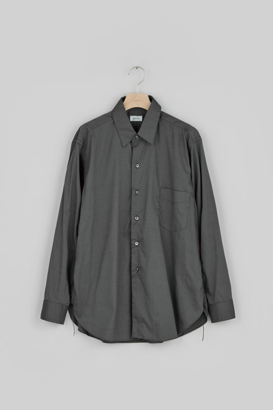 Regular Collar Long Sleeve Shirt (Cotton Rayon)