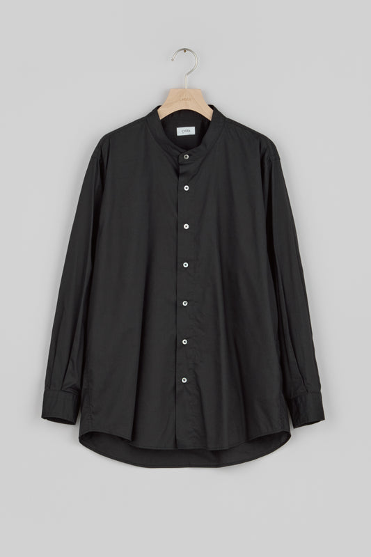 Band Collar Long Sleeve Shirt (Cotton Rayon)