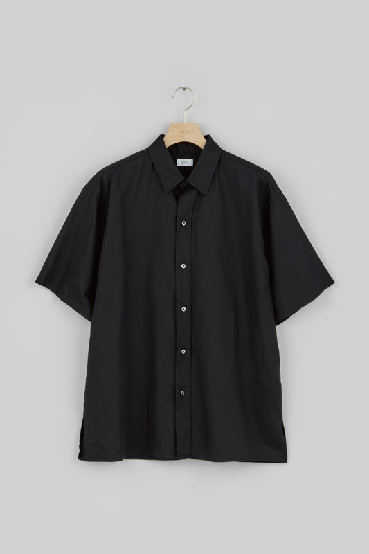 Regular Collar Short Sleeve Shirt (Cotton Linen)