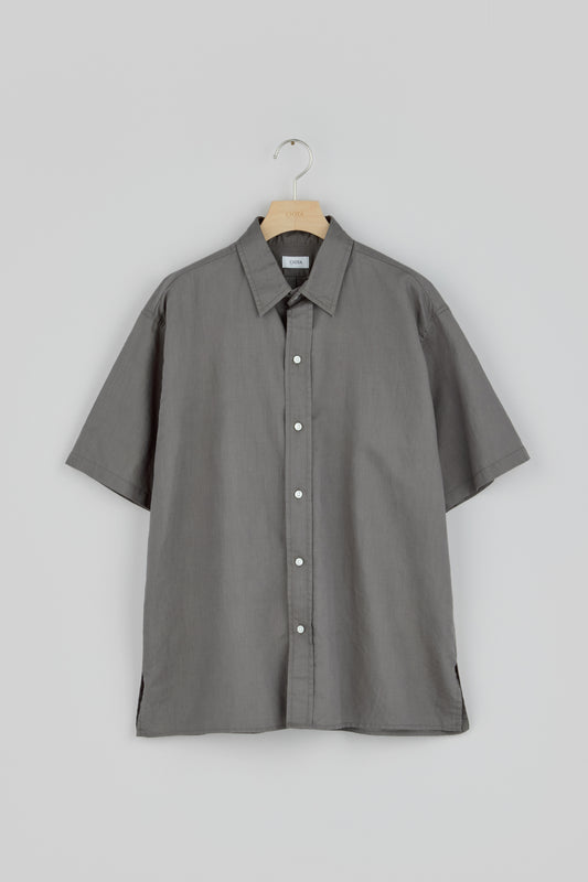 Regular Collar Short Sleeve Shirt (Cotton Linen)