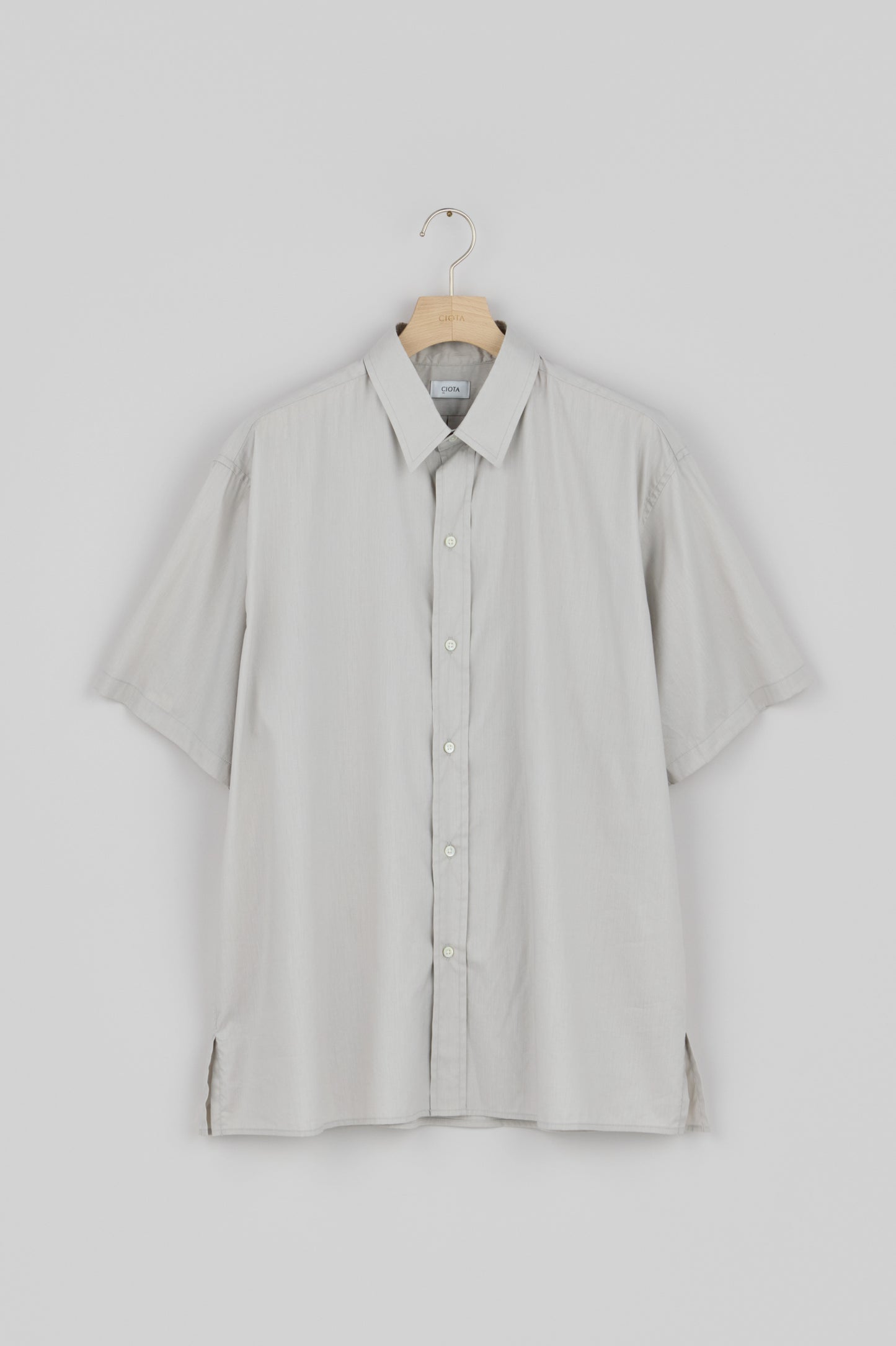 Regular Collar Short Sleeve Shirt (Cotton Rayon)
