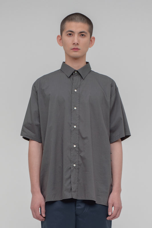 Regular Collar Short Sleeve Shirt (Cotton Rayon)