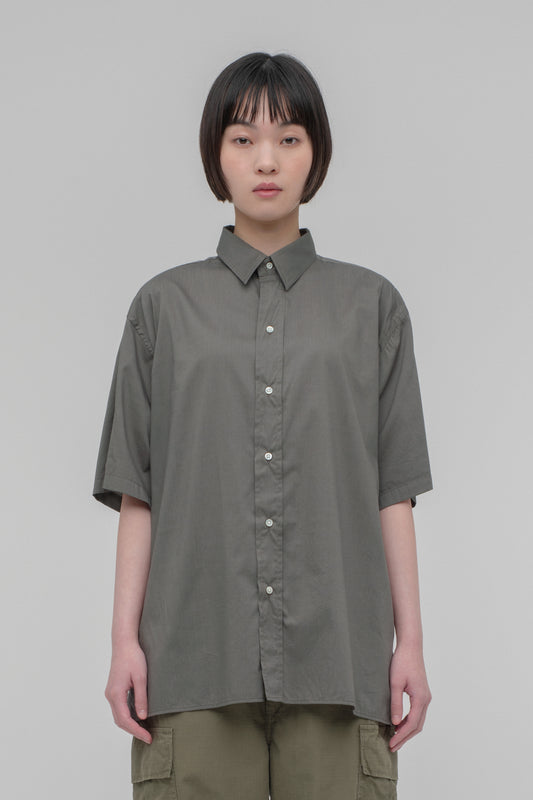Regular Collar Short Sleeve Shirt (Cotton Rayon)