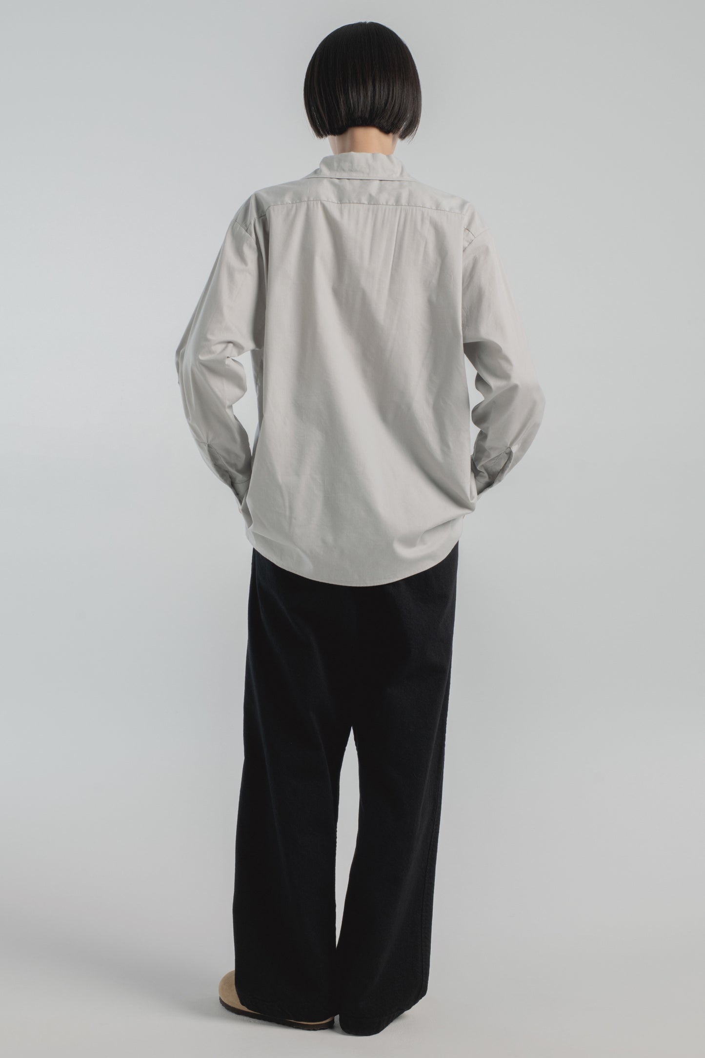 Open Collar Long Sleeve Shirt