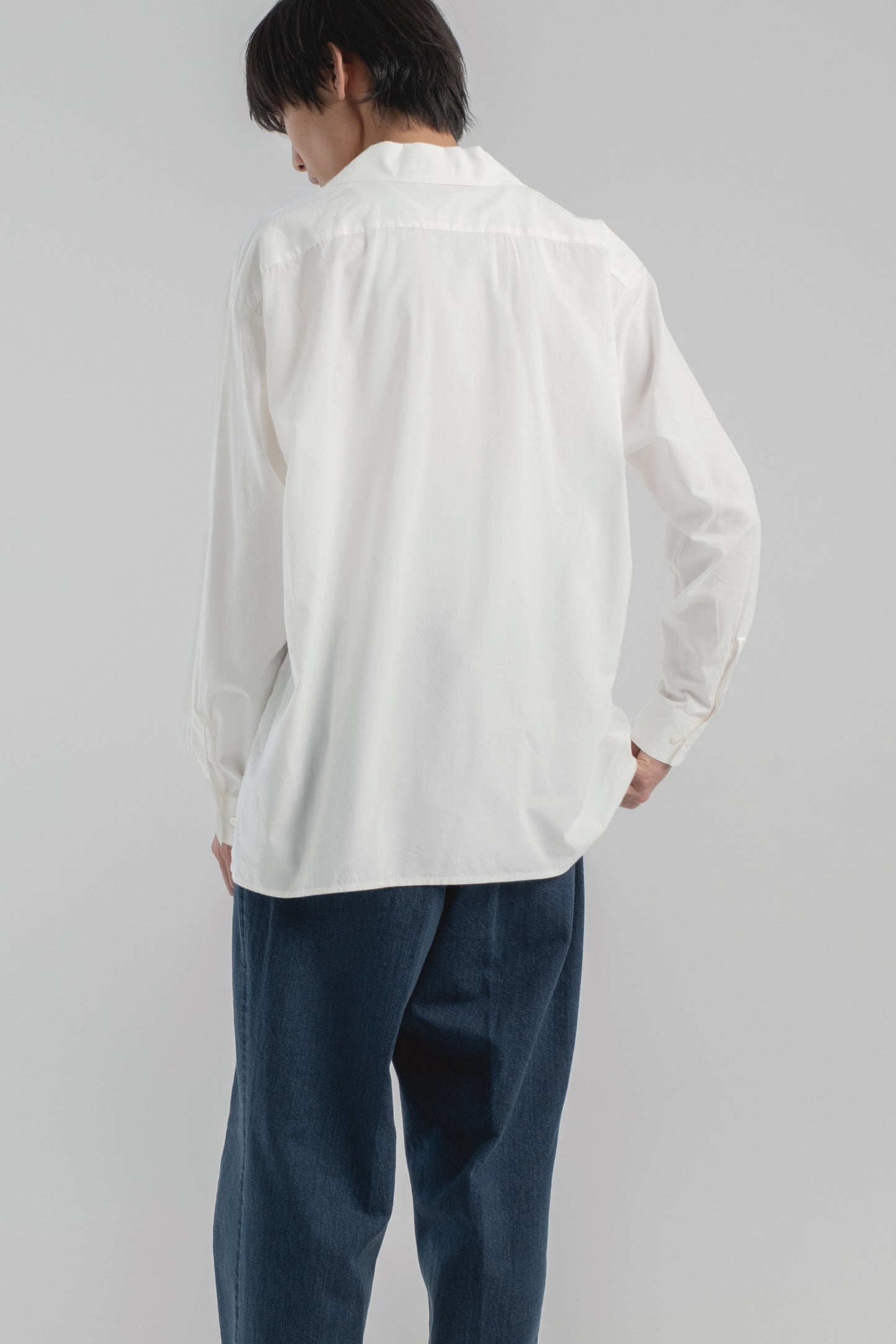 Open Collar Long Sleeve Shirt
