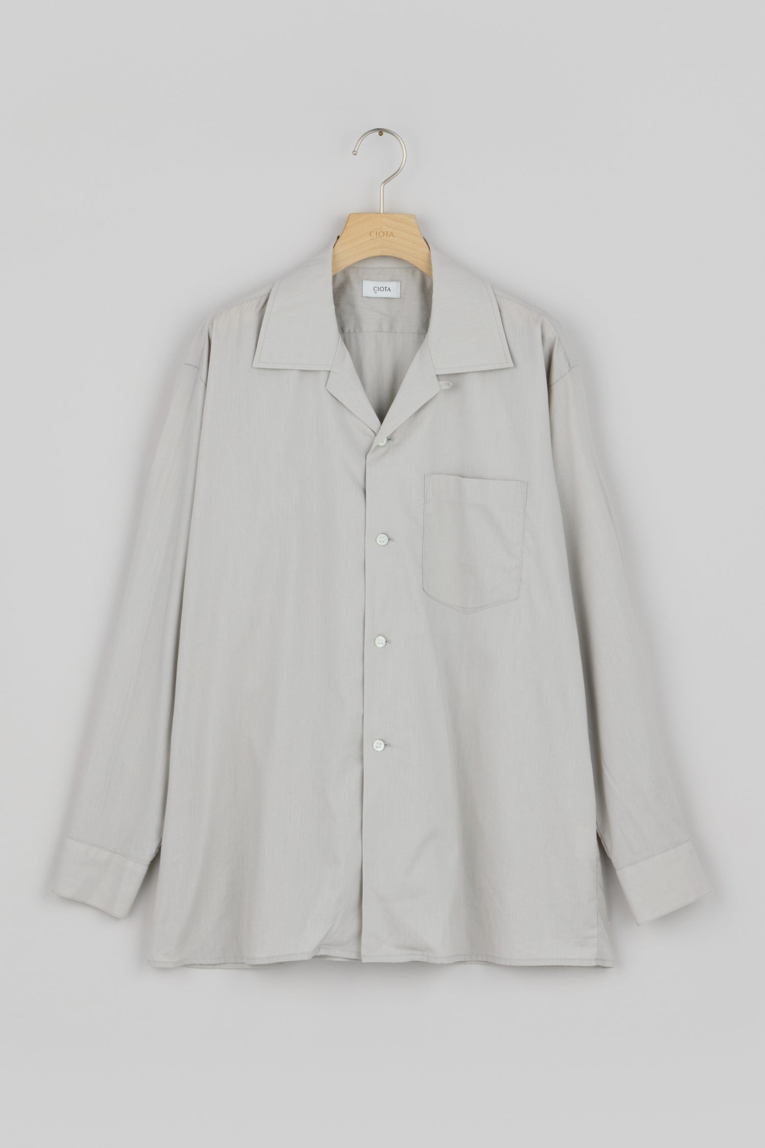 Open Collar Long Sleeve Shirt – CIOTA Online Shop