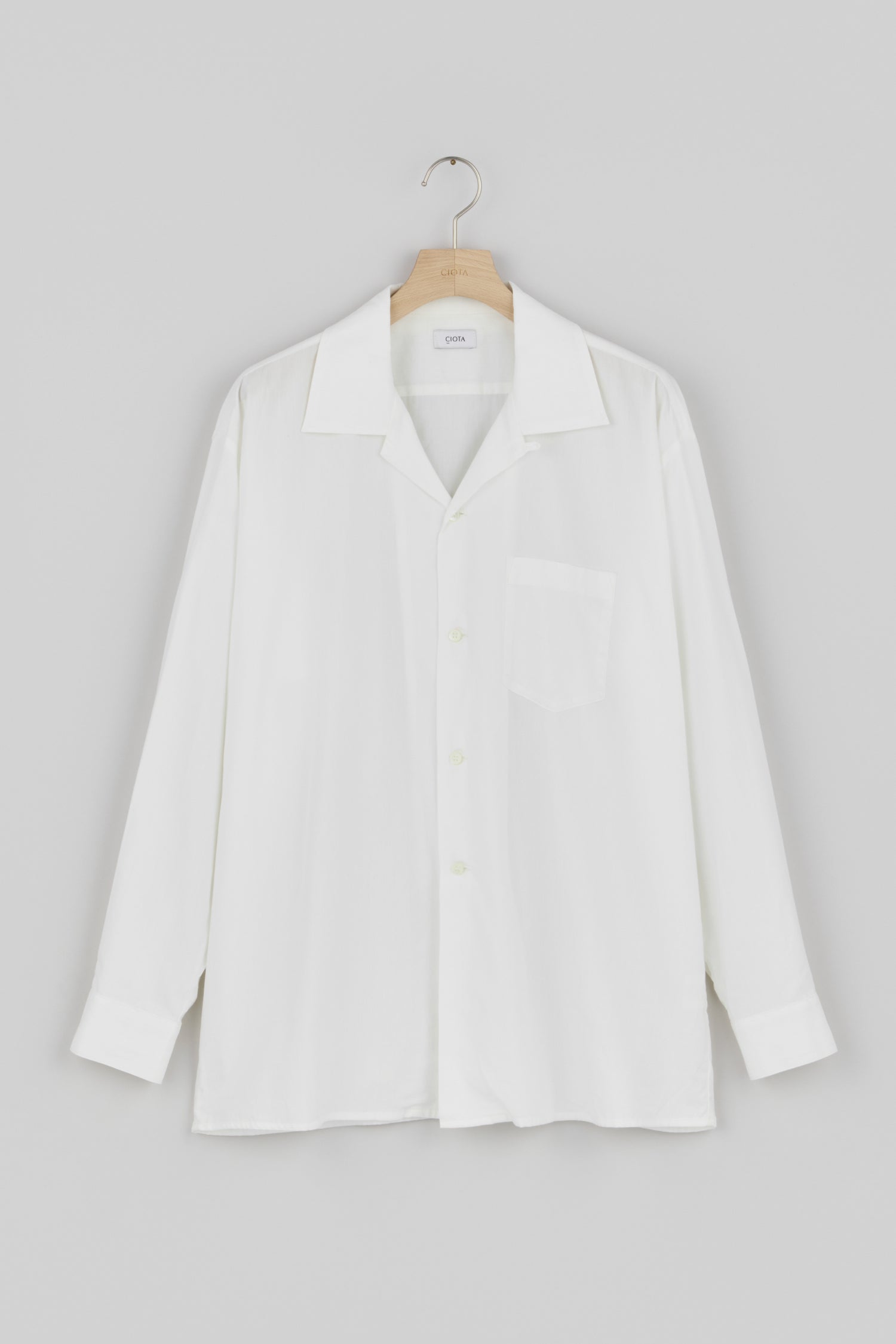 Open Collar Long Sleeve Shirt – CIOTA Online Shop