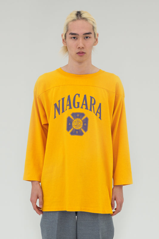 【SALE】Football 3/4 sleeve T-Shirts (Yellow)