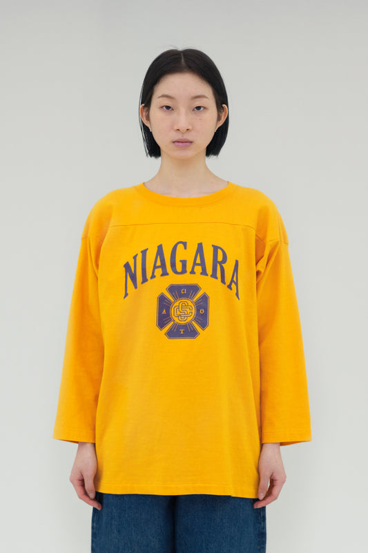 【SALE】Football 3/4 sleeve T-Shirts (Yellow)