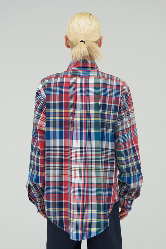 【SALE】Madras B.D Shirt