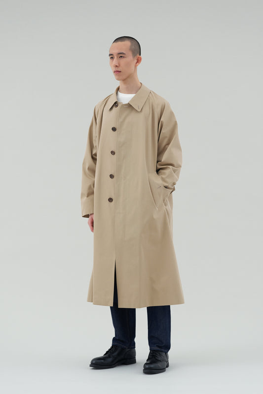 Balmacaan Coat (Gabardine Fabric)