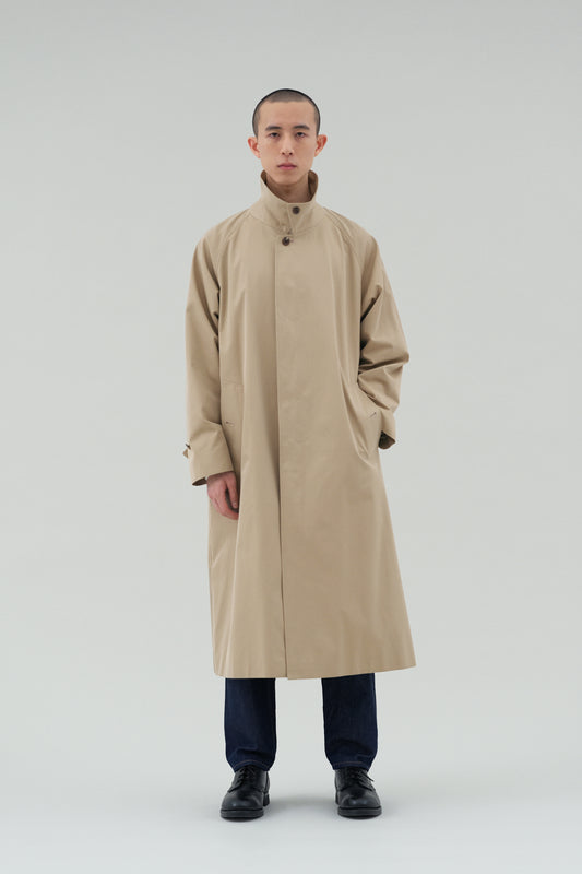 Balmacaan Coat (Gabardine Fabric)