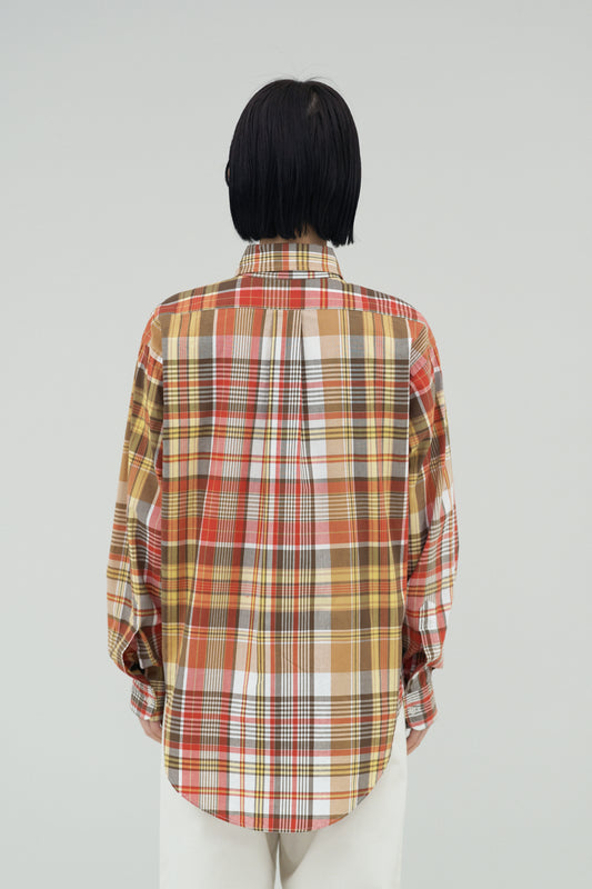 【SALE】Madras B.D Shirt
