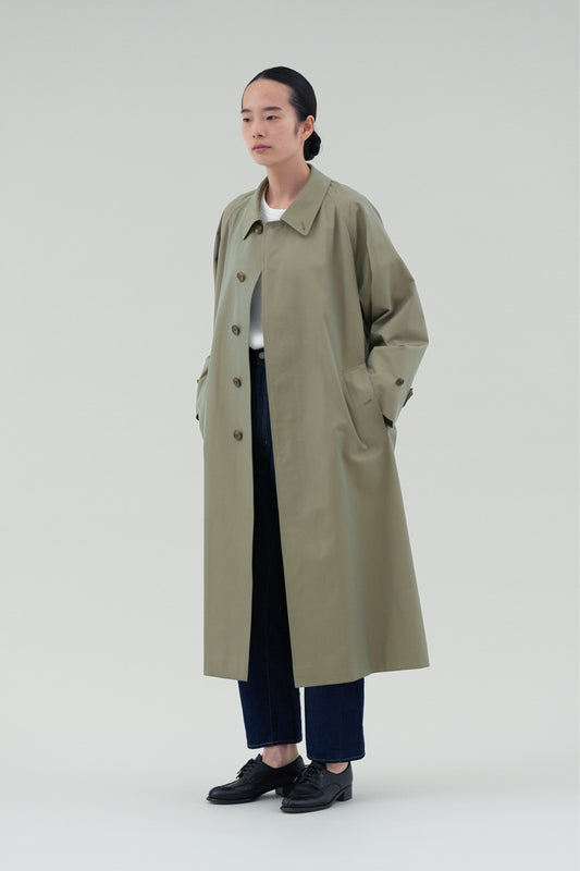 Balmacaan Coat (Gabardine Fabric)