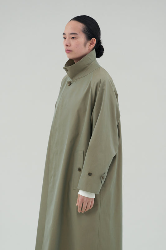 Balmacaan Coat (Gabardine Fabric)