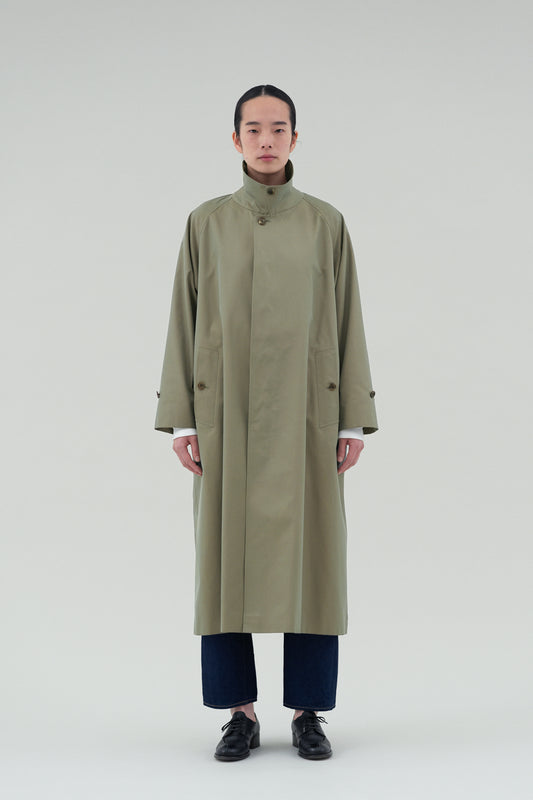 Balmacaan Coat (Gabardine Fabric)