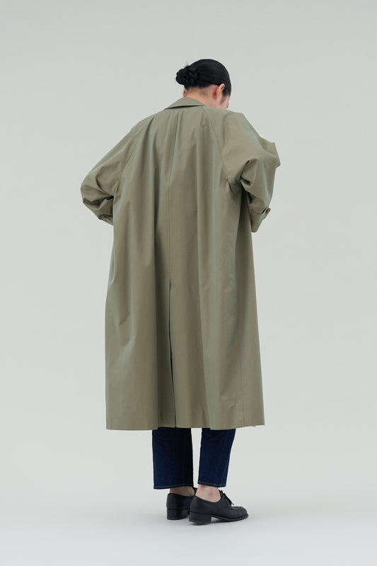 Balmacaan Coat (Gabardine Fabric)