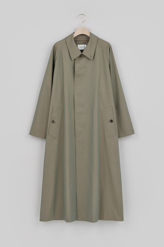 Balmacaan Coat (Gabardine Fabric)