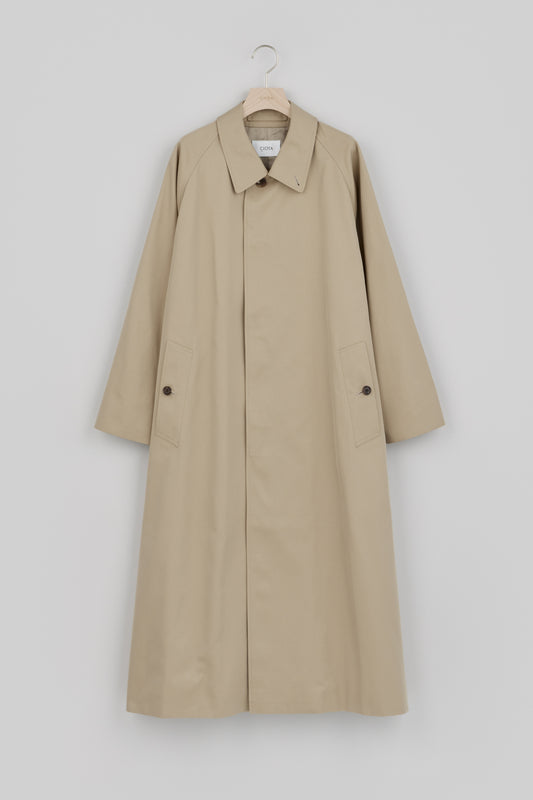 Balmacaan Coat (Gabardine Fabric)